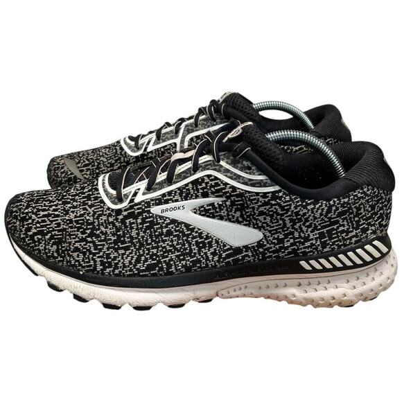 Brooks Adrenaline GTS 20 Men's SZ 11.5 Sneaker Black White Oreo READ Need Insole - Picture 2 of 16